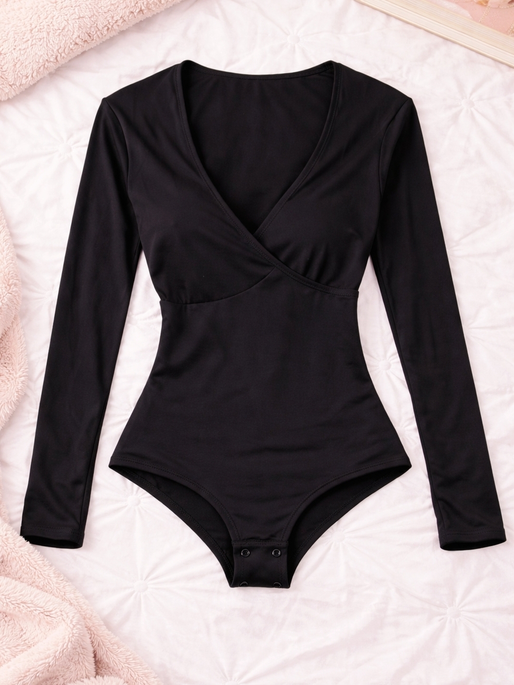 KKP Women's Black Body Suit Size Smaller